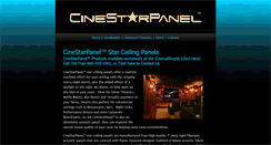 Desktop Screenshot of cinestarpanel.com